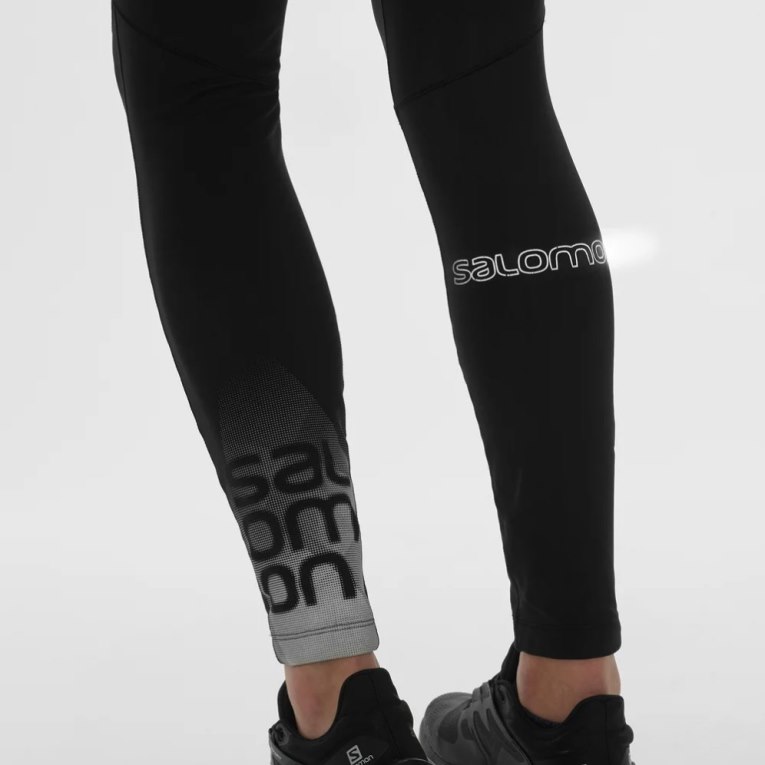 Salomon Xa Warm Women's Running Tights Black | CA 97E34